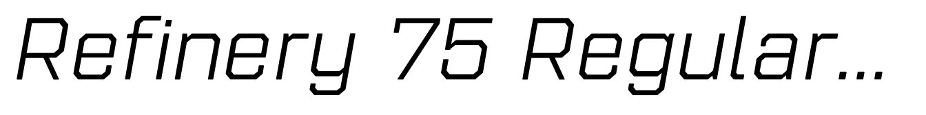 Refinery 75 Regular Italic
